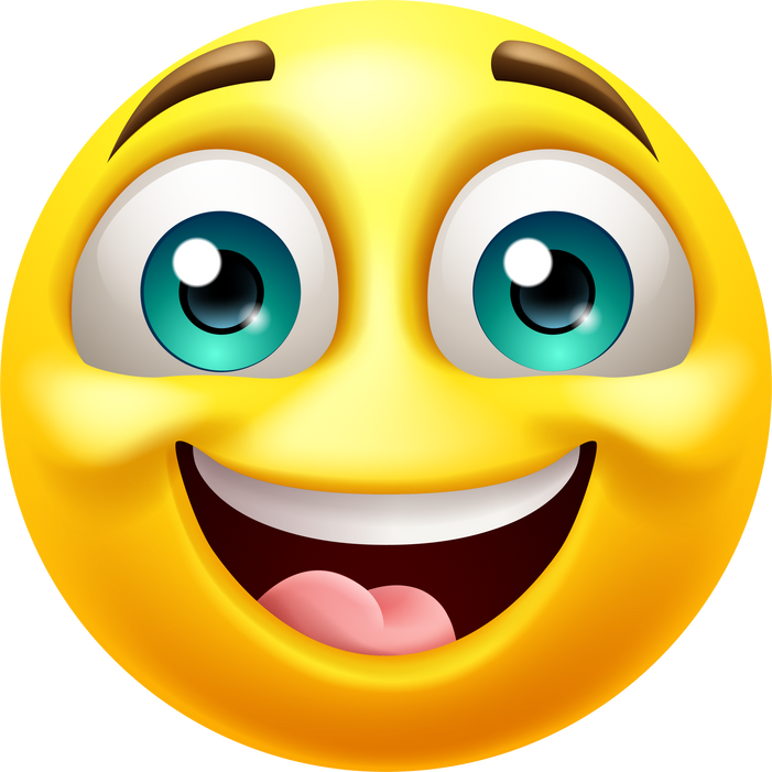 Happy Smiling Emoji Emoticon Face Cartoon Icon